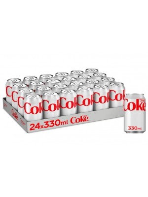 Diet Coca Cola Coke Cans 24 x 330ml