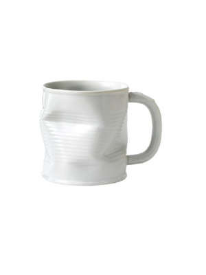 Squashed Tin Can Mug White (large) 32cl 11.25oz