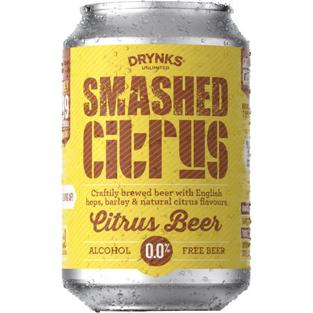 Smashed - Citrus Beer - Alcohol Free 24 x 330ml Cans