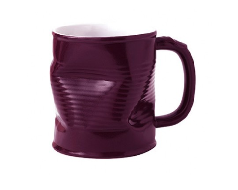Squashed Tin Can Mug Purple (large) 32cl 11.25oz